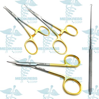 4 Pcs No Scalpel Vasectomy Set – Hook, Clamp, Forceps and Scissors (6)