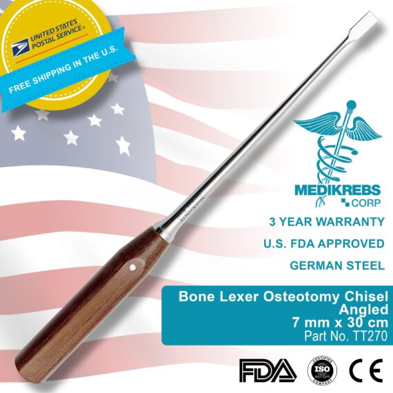 Bone Lexer Osteotomy Chisel Angled Surgical Instruments (4)