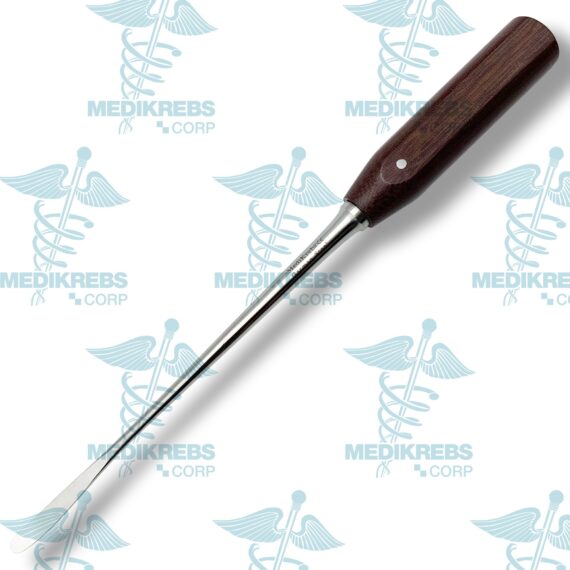 Bone Raspatory Deperiostizator Curved Round Edge 8mm x 33cm Surgical Instruments (3)