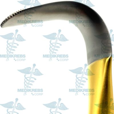 Breast Retractor Double Ended Blades w Teeth (2)