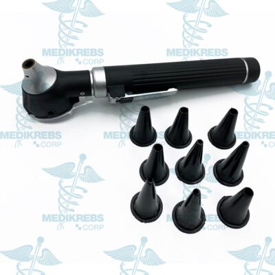 Compact Fiber Optic Otoscope with 9 tips & Plastic Body Surgical Instruments (2)