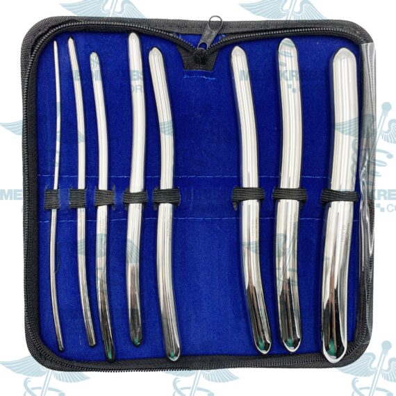 Hegar Uterine Dilator (Set of 8) With Pouch OBGYN Diagnostic Surgical Instrument (2)