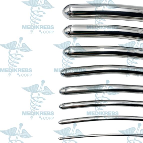 Hegar Uterine Dilator (Set of 8) With Pouch OBGYN Diagnostic Surgical Instrument (4)