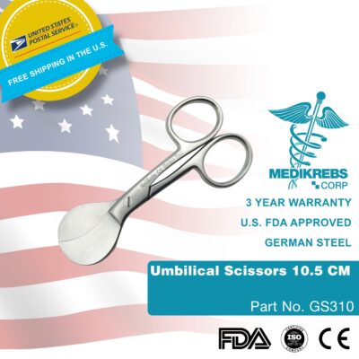 Medikrebs Umbilical Scissors 10.5 CM German Steel (2)