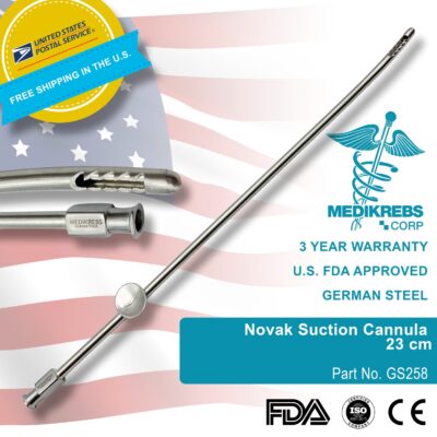 Novak Suction Cannula Surgical Instruments (8)